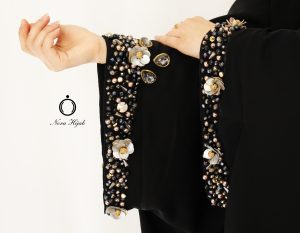 چادر عربی عبایی جواهر دوزی