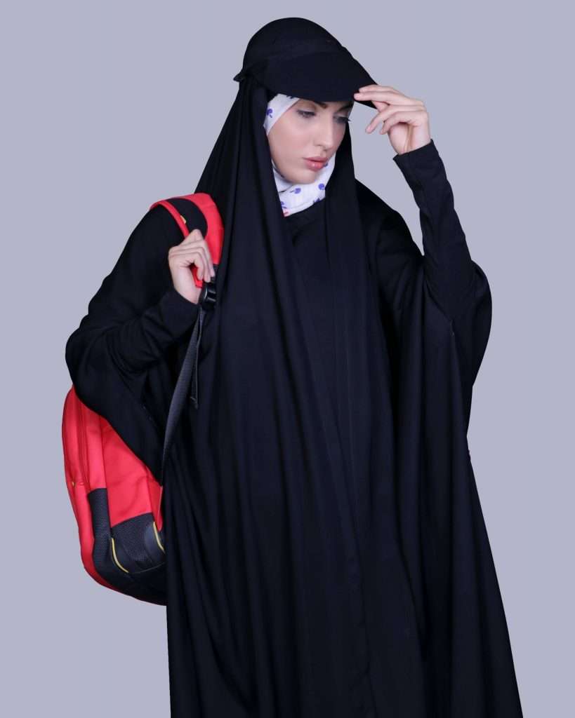 چادر مشکی طرح دار جدید مشاغل جنس سیزو