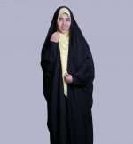 چادر مشکی آستین دار پلیسه ای کژال