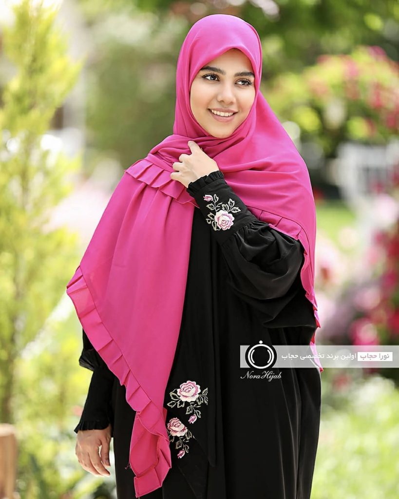 عبا کمند مشکی گلدوزی