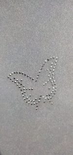 چادر عربی اصیل تمام نگین طرح پروانه