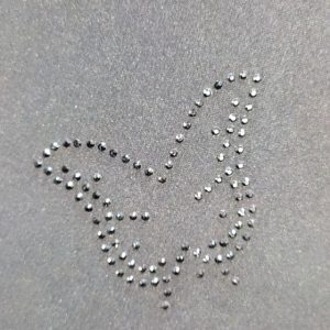 چادر عربی اصیل تمام نگین طرح پروانه